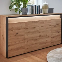 Voleo Sideboard Edra eichefarbig, schwarz New