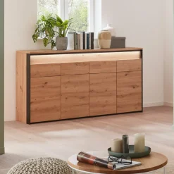Voleo Sideboard Edra eichefarbig, schwarz New