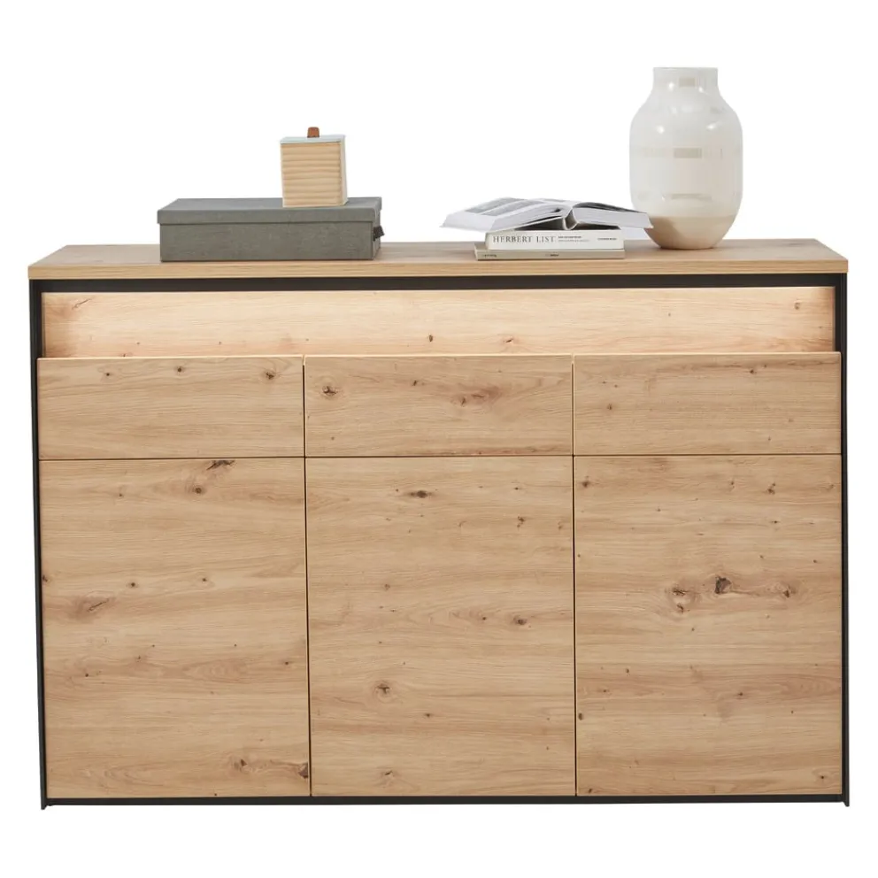 Voleo Sideboard Edra eichefarbig, schwarz Best