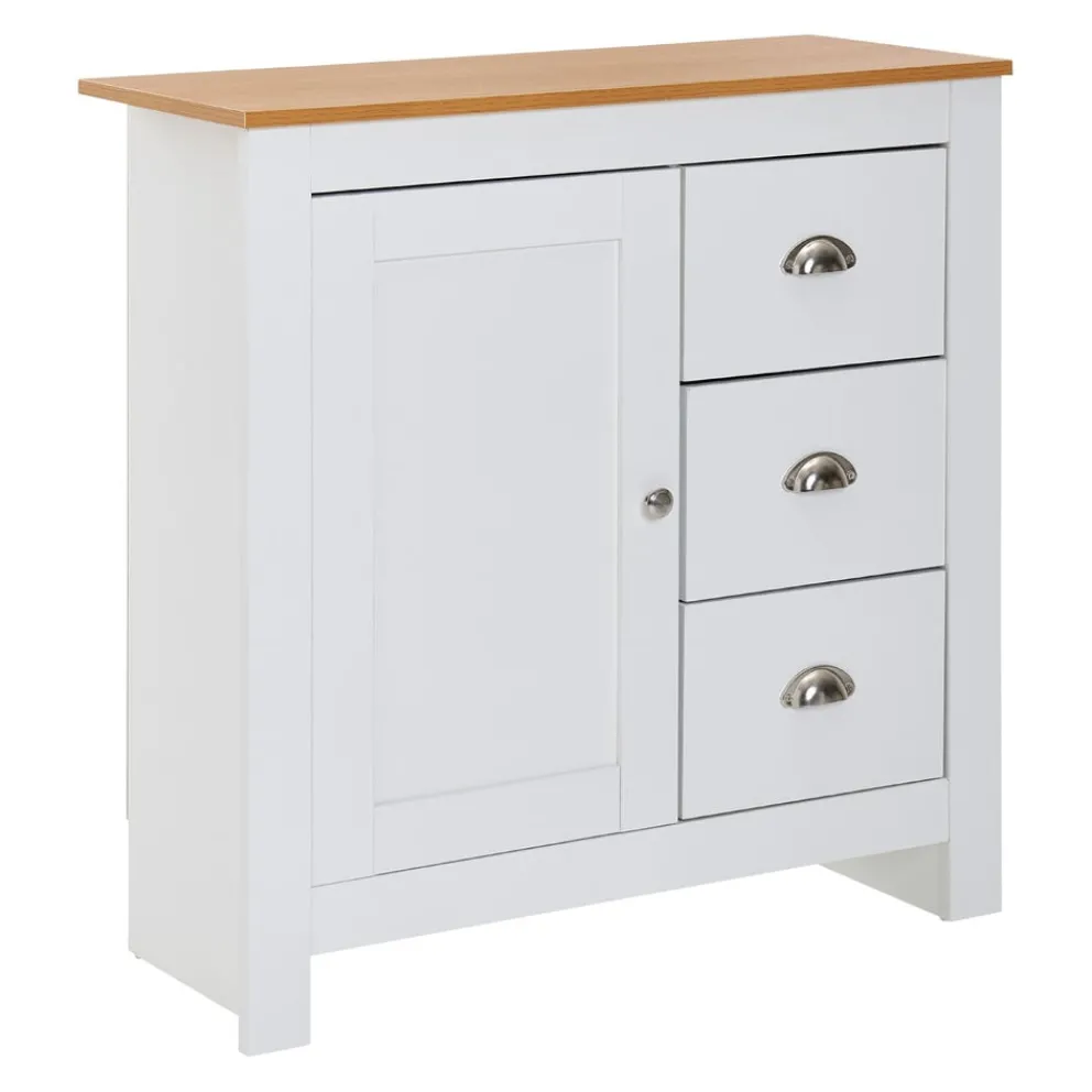 MID.YOU Sideboard Eiche weiss Clearance