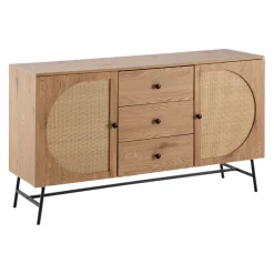 MID.YOU Sideboard Eiche Dekor hellbraun Clearance