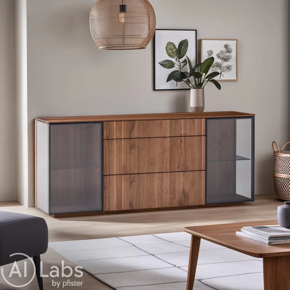TEAM 7 Sideboard Filigno nussbaumfarbig Discount
