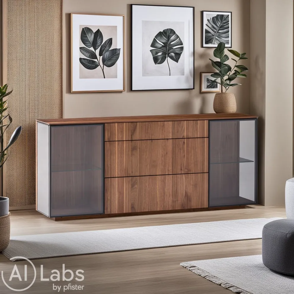 TEAM 7 Sideboard Filigno nussbaumfarbig Discount