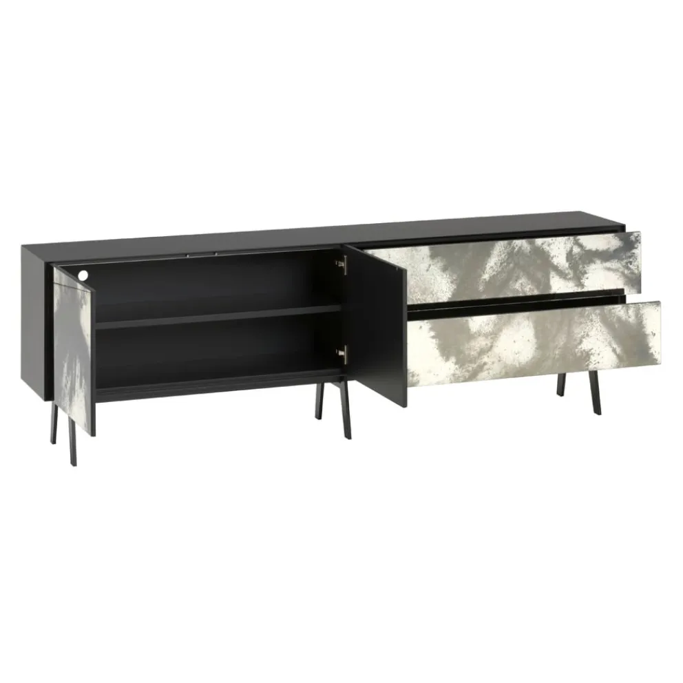 Piure Sideboard Glamour Mattlack P43 Coal Best