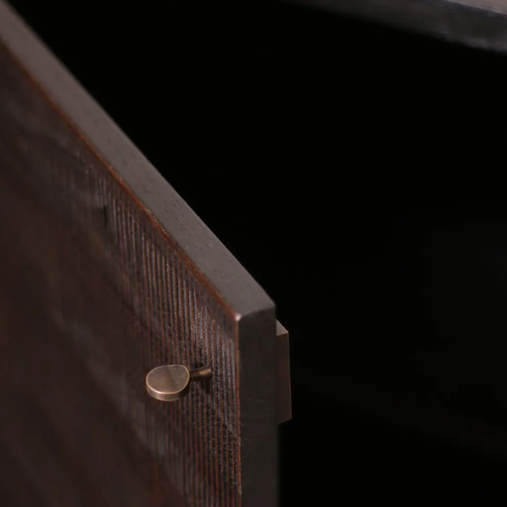 Ethnicraft Sideboard Grooves schwarz Clearance