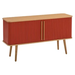 edy&liv Sideboard Helin eichefarbig, korallenrot Sale