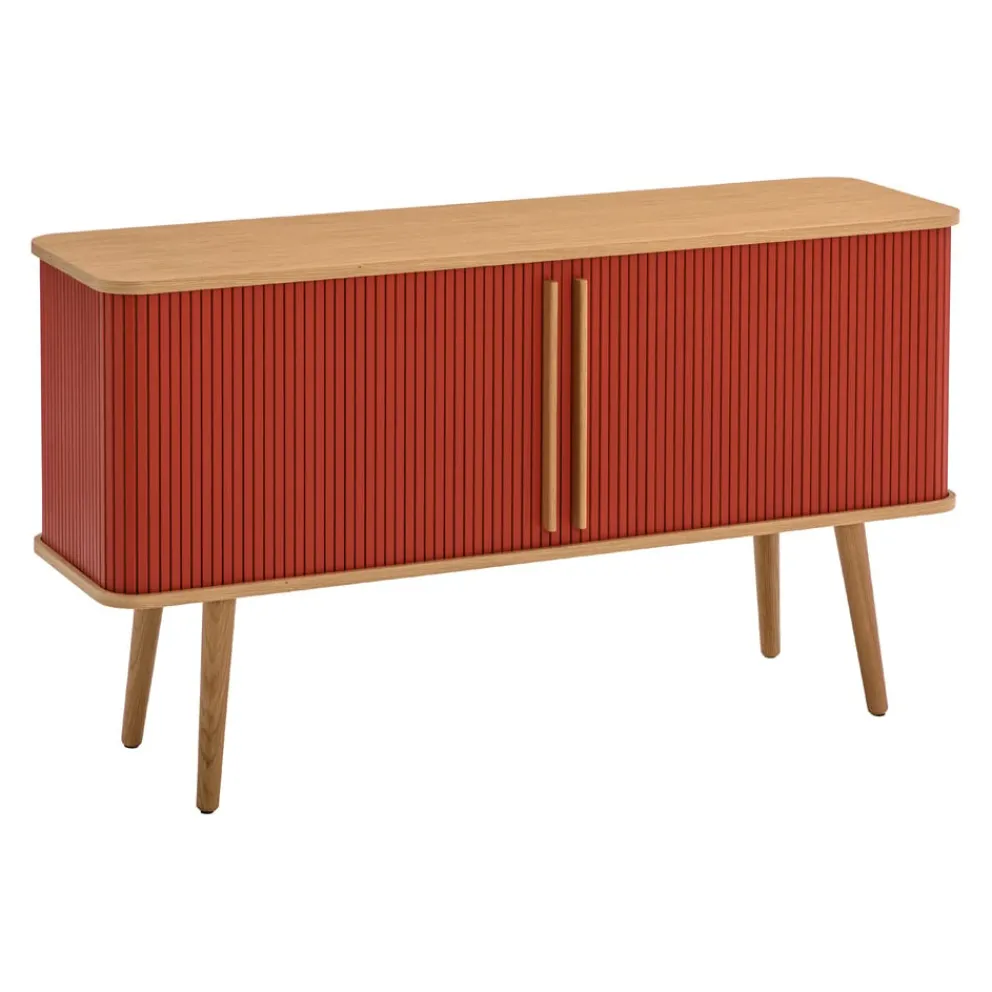 edy&liv Sideboard Helin eichefarbig, korallenrot Sale