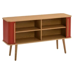 edy&liv Sideboard Helin eichefarbig, korallenrot Sale