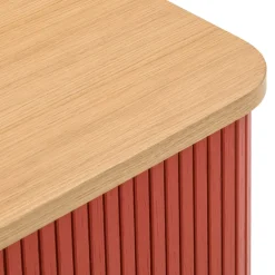 edy&liv Sideboard Helin eichefarbig, korallenrot Sale