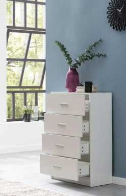 MID.YOU Sideboard Hochglanz weiss Sale