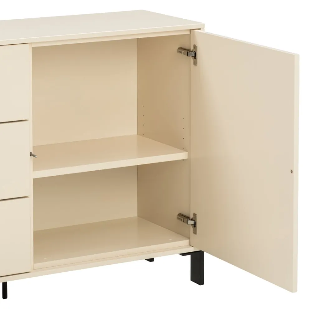 Invivus Sideboard Innova Crema, schwarz Discount