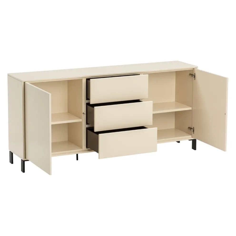 Invivus Sideboard Innova Crema, schwarz Discount