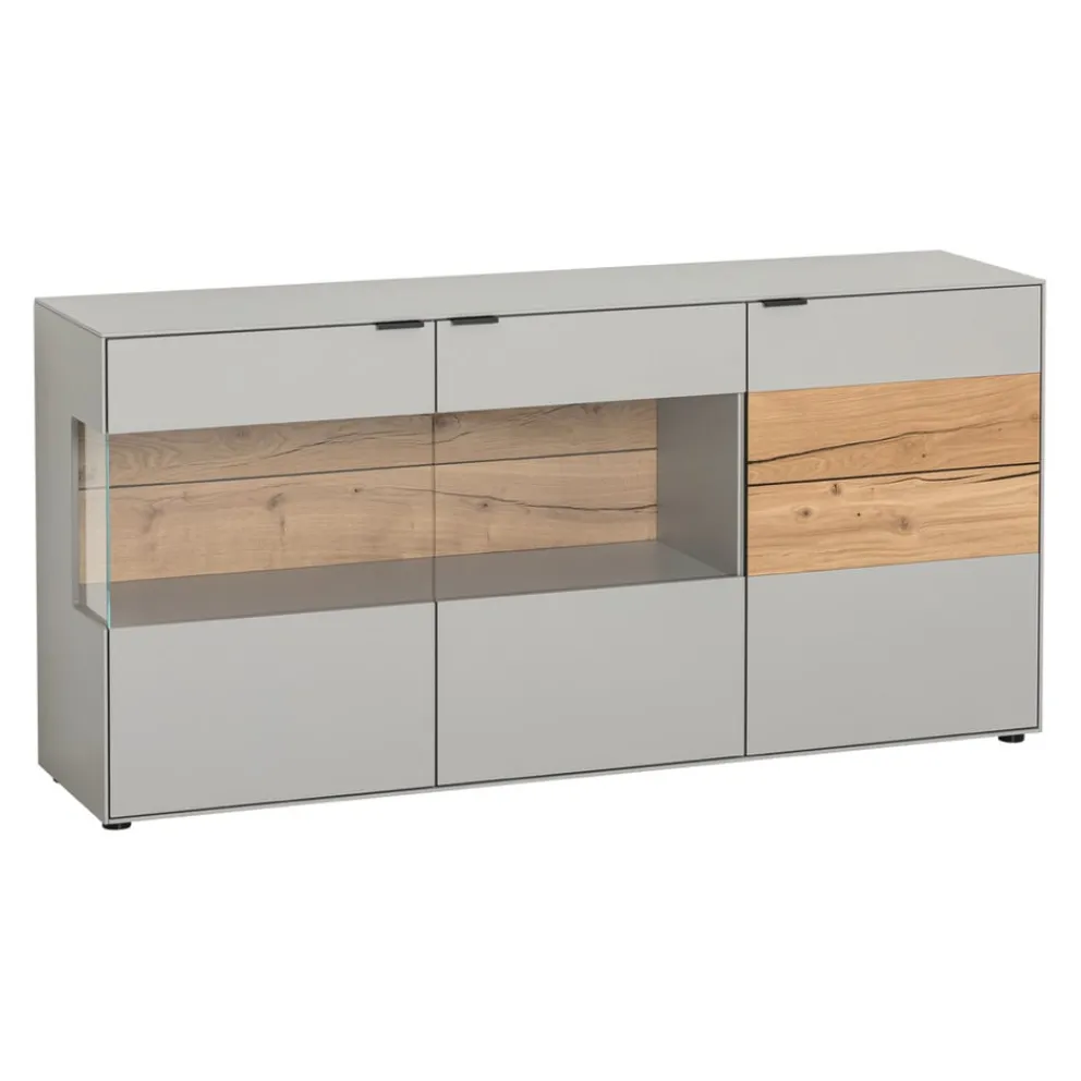 Dieter Knoll Sideboard Iseo grau, wildeichefarbig