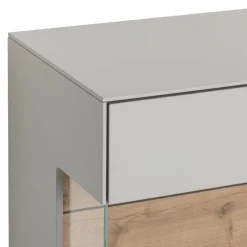 Dieter Knoll Sideboard Iseo grau, wildeichefarbig