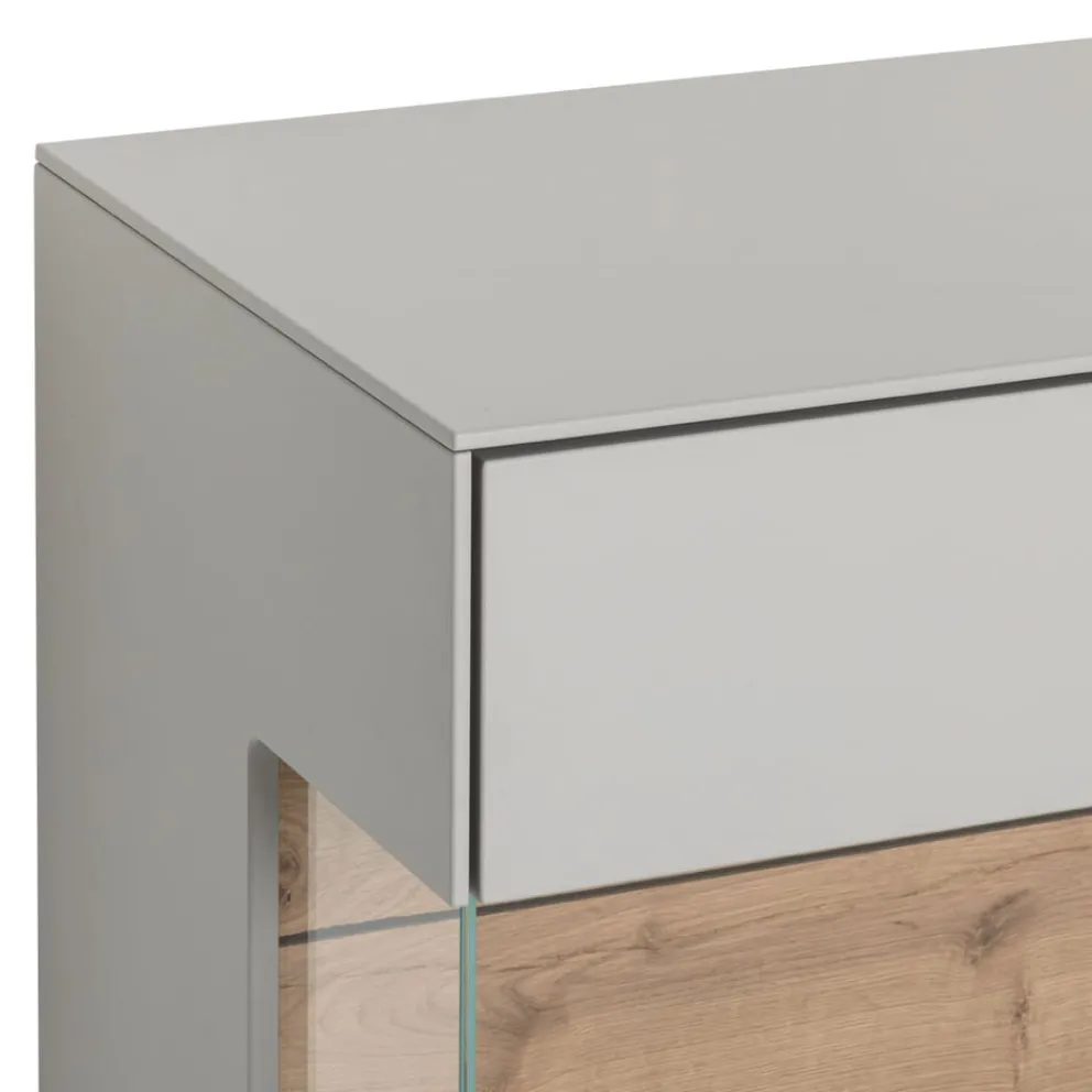 Dieter Knoll Sideboard Iseo grau, wildeichefarbig