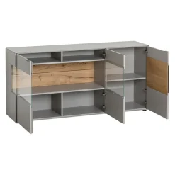 Dieter Knoll Sideboard Iseo grau, wildeichefarbig
