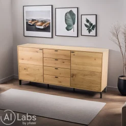 Invivus Sideboard Ivaris eichefarbig Discount