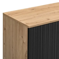 BYYU Sideboard Kleo eichefarbig, schwarz