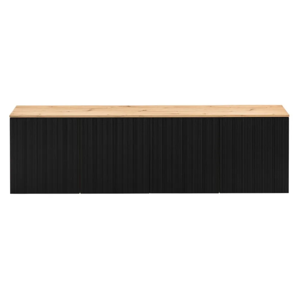 BYYU Sideboard Kleo eichefarbig, schwarz