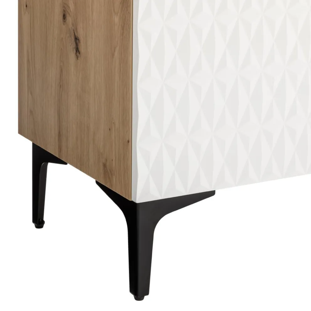 BYYU Sideboard Kleo eichefarbig, weiss Online