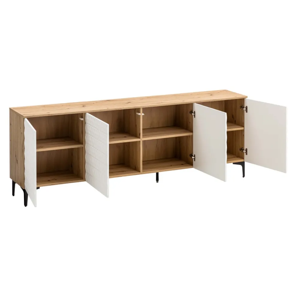 BYYU Sideboard Kleo eichefarbig, weiss Online