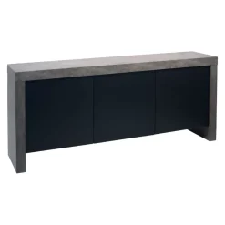 Temahome Sideboard KOBE betongrau, schwarz Clearance