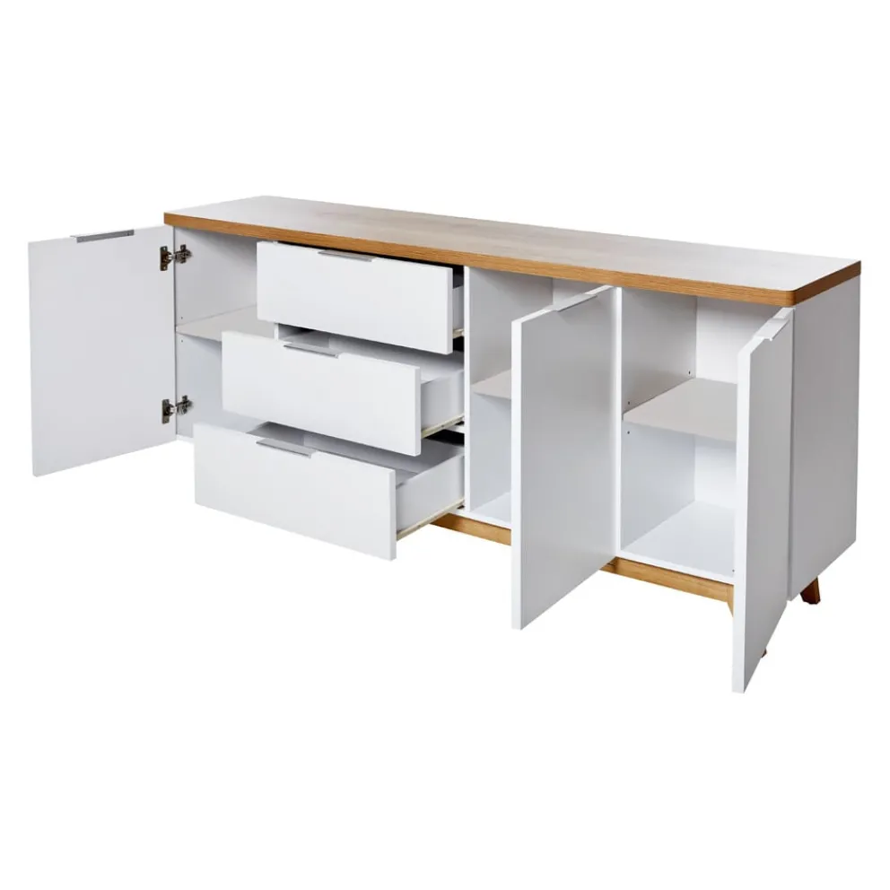 Novel Sideboard Libre eiche, weiss Best