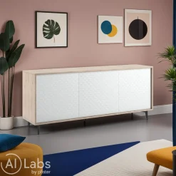 Sikelia Sideboard Living eichefarbig, weiss Outlet