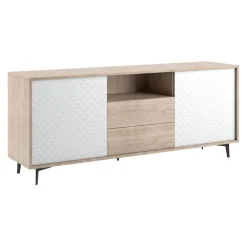 Sikelia Sideboard Living eichefarbig, weiss