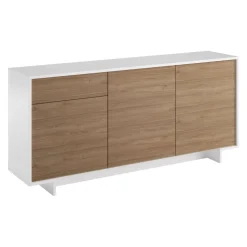 Sikelia Sideboard Living nussbaumfarbig, weiss New