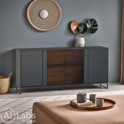 VALNATURA Sideboard Livino anthrazit New
