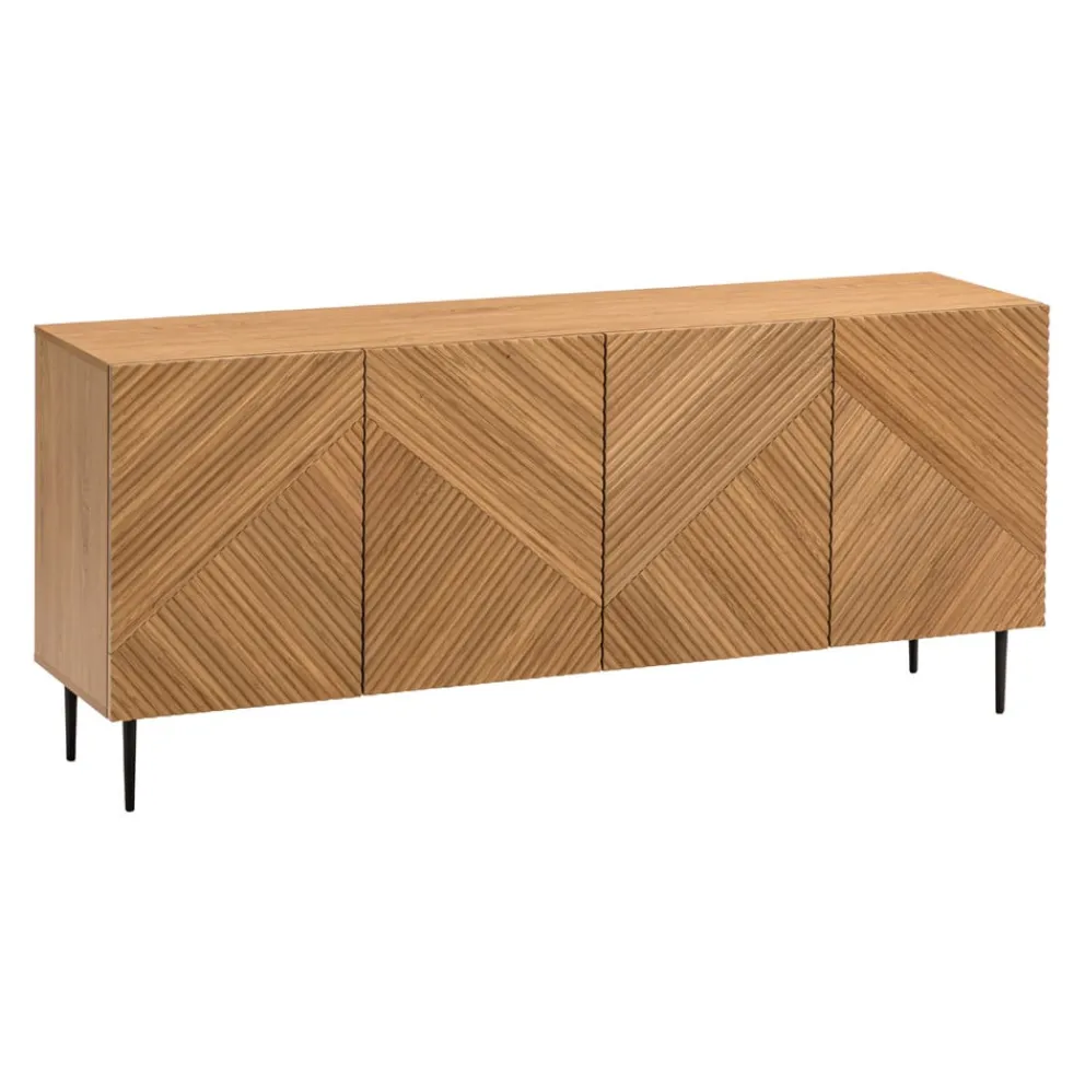 edy&liv Sideboard Losna eichefarbig, schwarz Discount