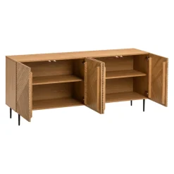 edy&liv Sideboard Losna eichefarbig, schwarz Discount
