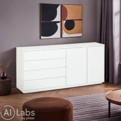 BYYU Sideboard Manchester weiss Discount