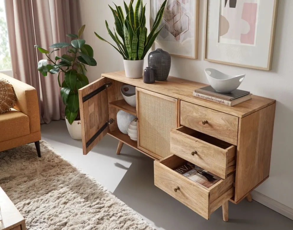 MID.YOU Sideboard Mango hellbraun Outlet