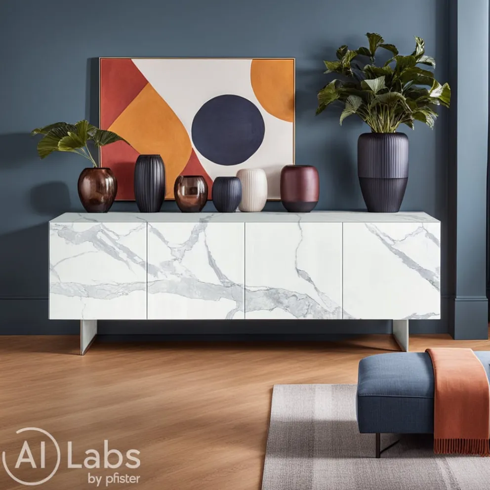 Lago Sideboard Materia Xglass statuario Sale
