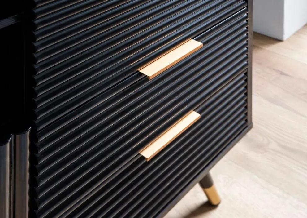 MID.YOU Sideboard Modern schwarz New