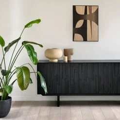 Ethnicraft Sideboard Mosaic schwarz Best