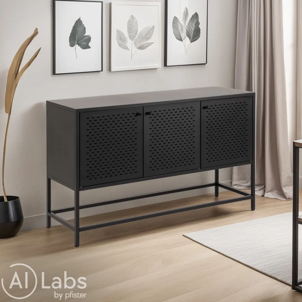MID.YOU Sideboard Newcastle schwarz Outlet