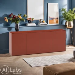 Piure Sideboard Nex Mattlack P41 english red New