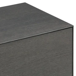 Piure Sideboard Nex E02 Eiche grey, Mattlack P43 Coal Hot