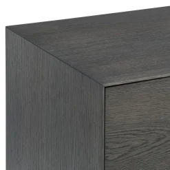 Piure Sideboard Nex E02 Eiche grey, Mattlack P43 Coal Hot