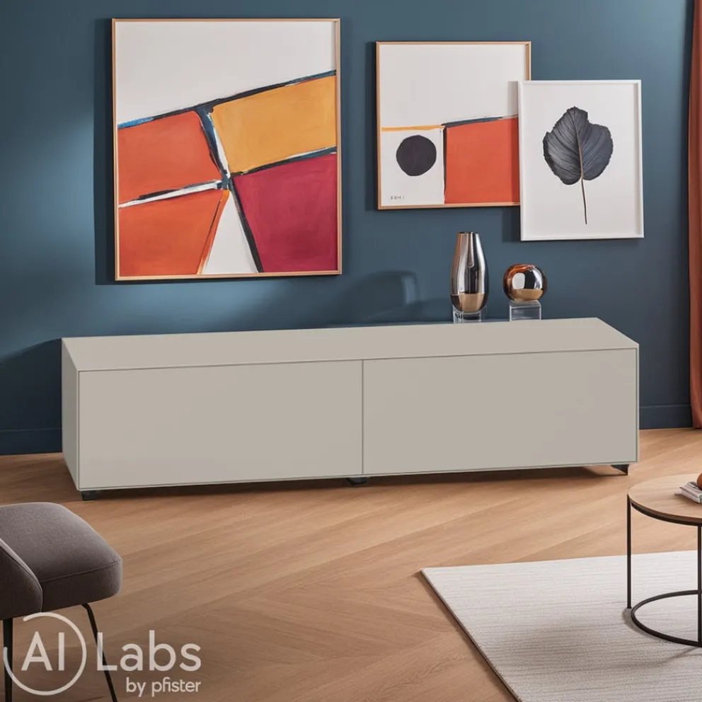 Piure Sideboard Nex Pur Mattlack P23 Silk New