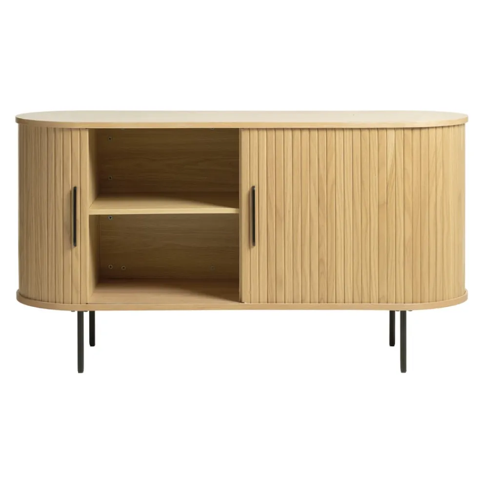 Lomoco Sideboard Nola eichefarbig, schwarz Clearance