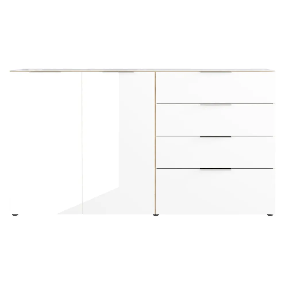 MID.YOU Sideboard Oakland navarra-eiche-nb., weiss