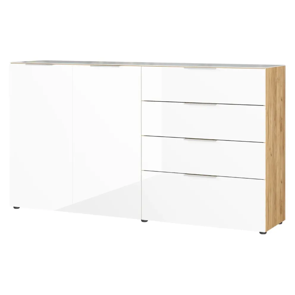 MID.YOU Sideboard Oakland navarra-eiche-nb., weiss