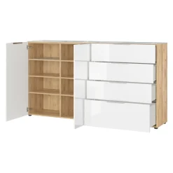 MID.YOU Sideboard Oakland navarra-eiche-nb., weiss
