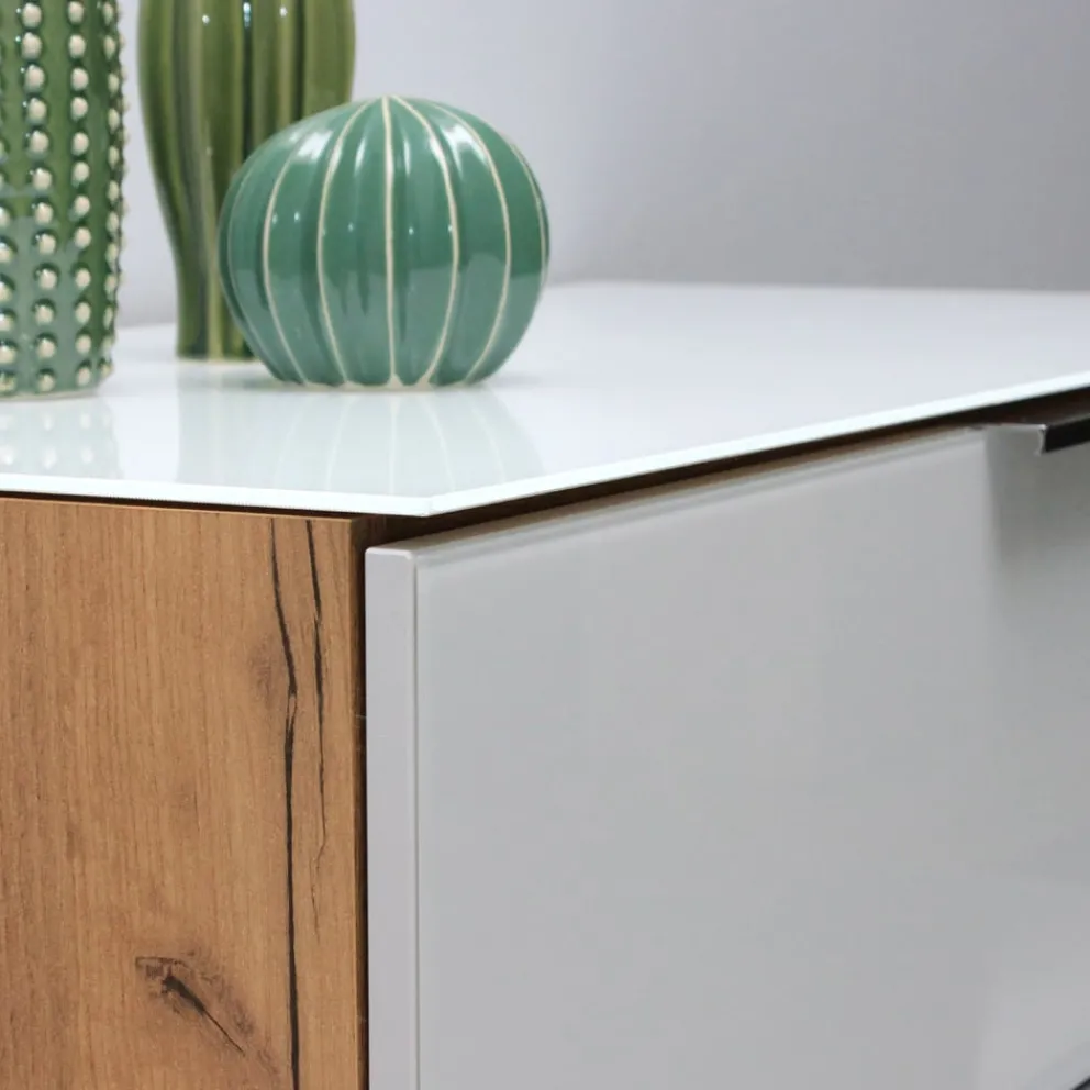 MID.YOU Sideboard Oakland navarra-eiche-nb., weiss