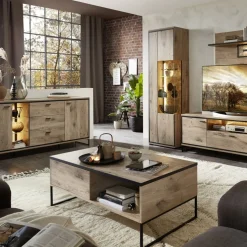 Livetastic Sideboard Ruben eichefarbig, schwarz Best