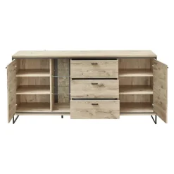Livetastic Sideboard Ruben eichefarbig, schwarz Best